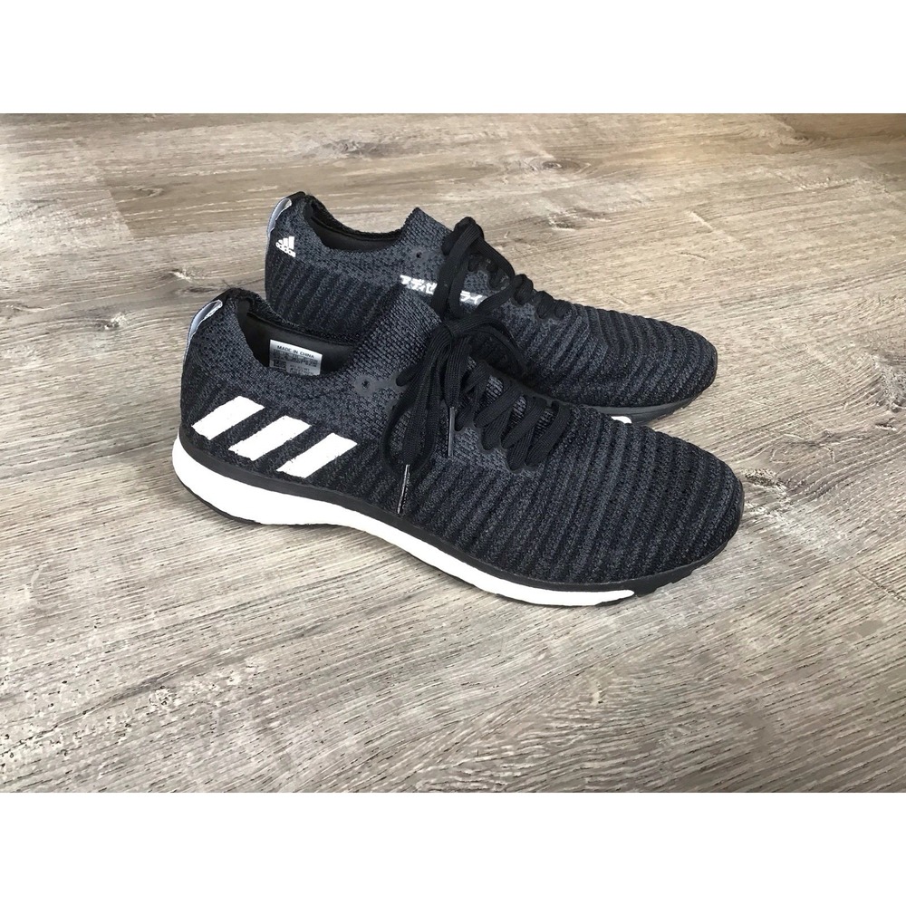 Adidas Adizero Prime Mens Size 6.5 Running Shoes Sneakers Black Primeknit B37401